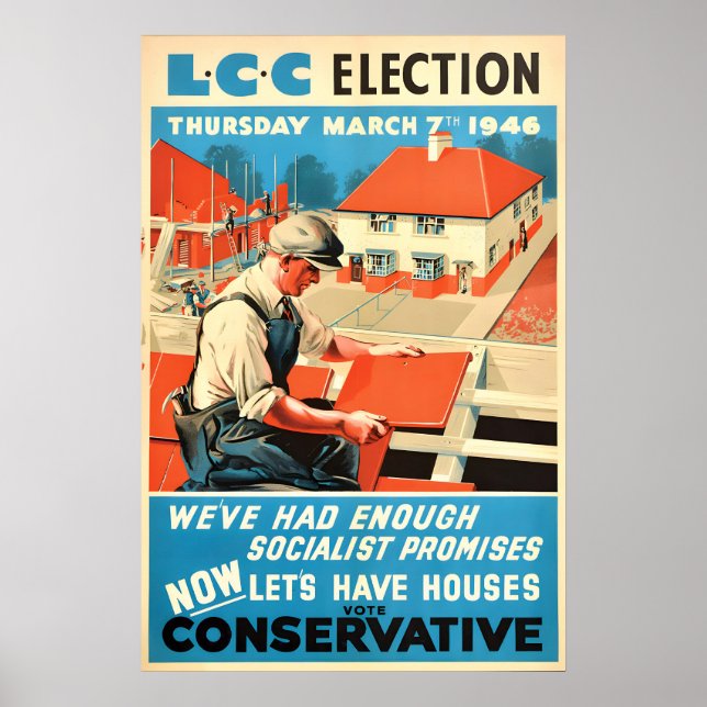 Election Poster British Conservative Party We had (Front)