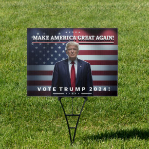 Election sign urging voters to support a candidate