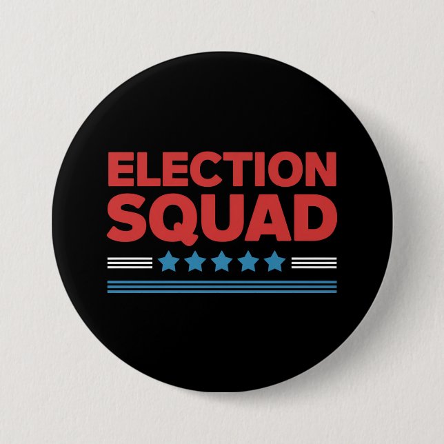 Election Squad 2024 Election Democrat Republican  Button (Front)
