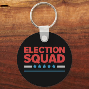 Election Squad 2024 Election Democrat Republican  Keychain