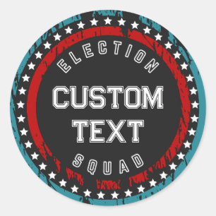 Election Squad Political Campaign 2024 Election Classic Round Sticker