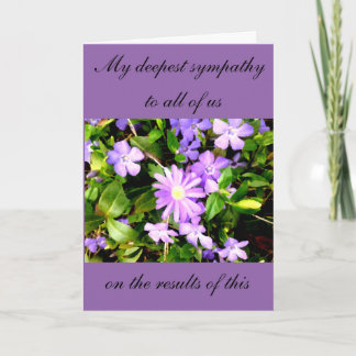 Election Sympathy Card