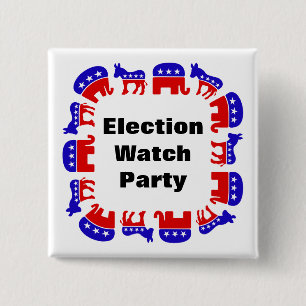 Election Watch Party Button