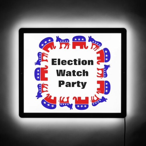 Election Watch Party LED Sign