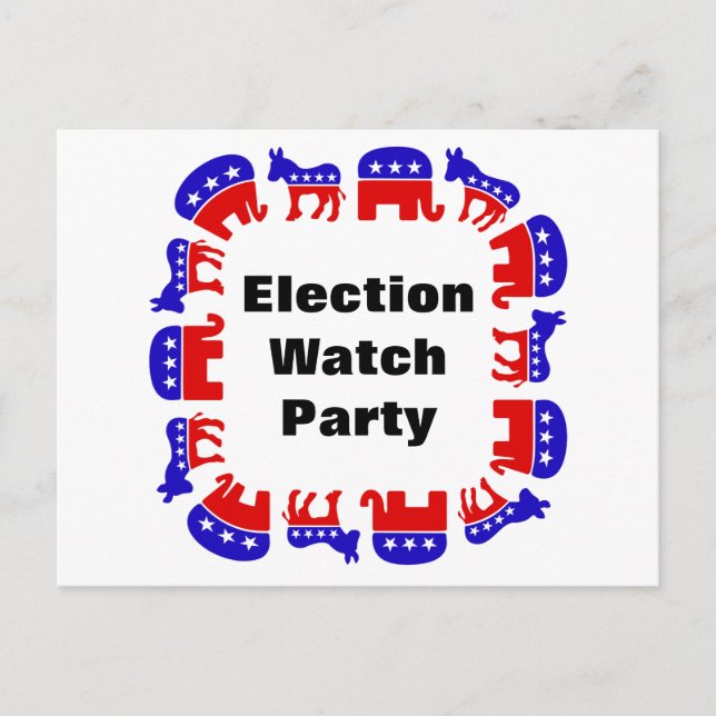 Election Watch Party Postcard (Front)