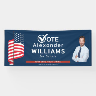 Elections Campaign Candidate Name Photo Slogan Banner