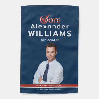 Elections Campaign Candidate Name Photo Slogan Garden Flag