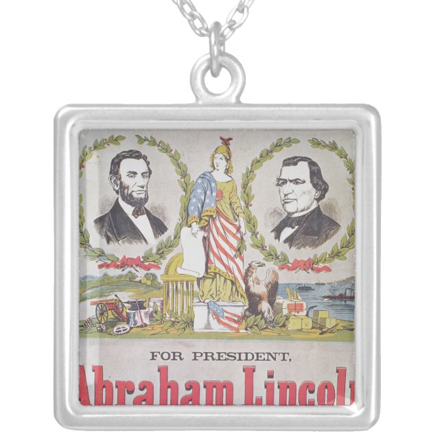 Electoral campaign poster for the Union Silver Plated Necklace (Front)
