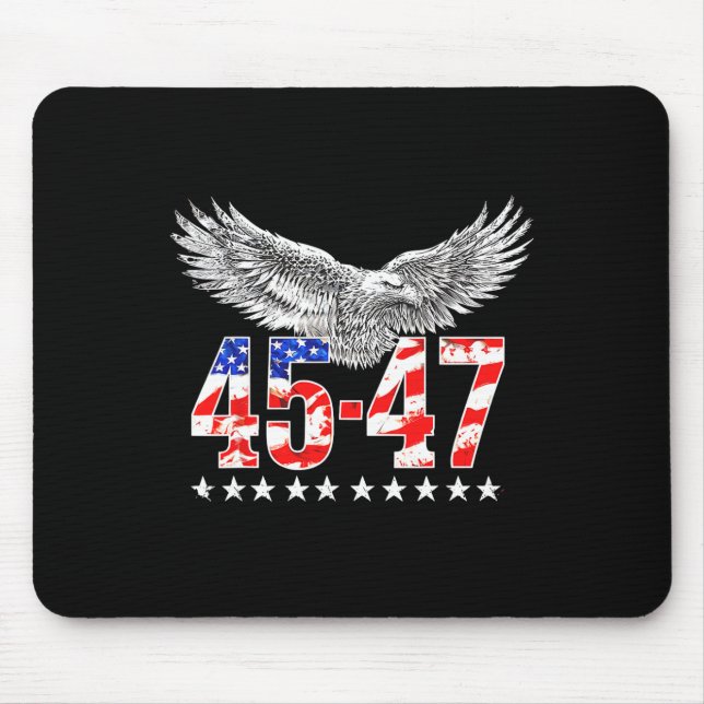 Electoral Map Trump Landslide Red Election Map 202 Mouse Pad (Front)