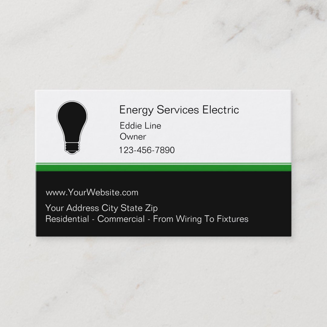 Electrian Business Cards | Zazzle