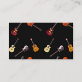 Electric & Acoustic Guitar Collage Business Card (Back)