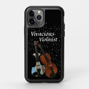 Electric and Classic Violin on music notations OtterBox Symmetry iPhone 11 Pro Case