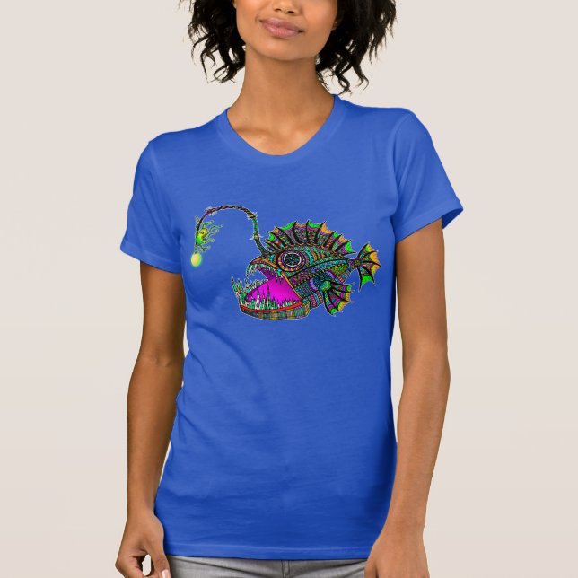 Electric Angler Fish Ladies Tee (Front)