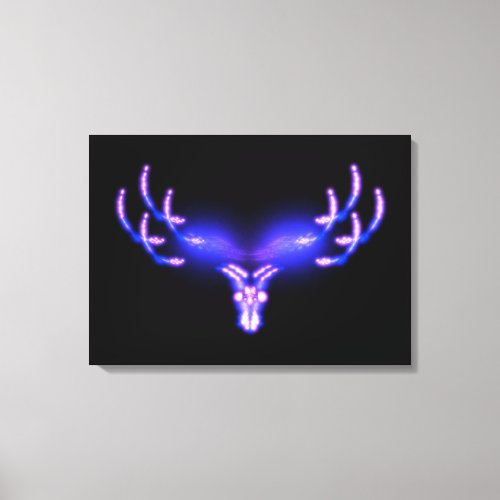 Electric Antlers Canvas Print