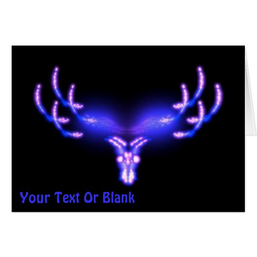 Electric Antlers Fractal Cards (Front Horizontal)