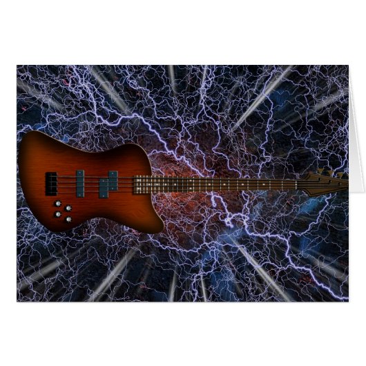 Electric Bass Guitar (Front Horizontal)