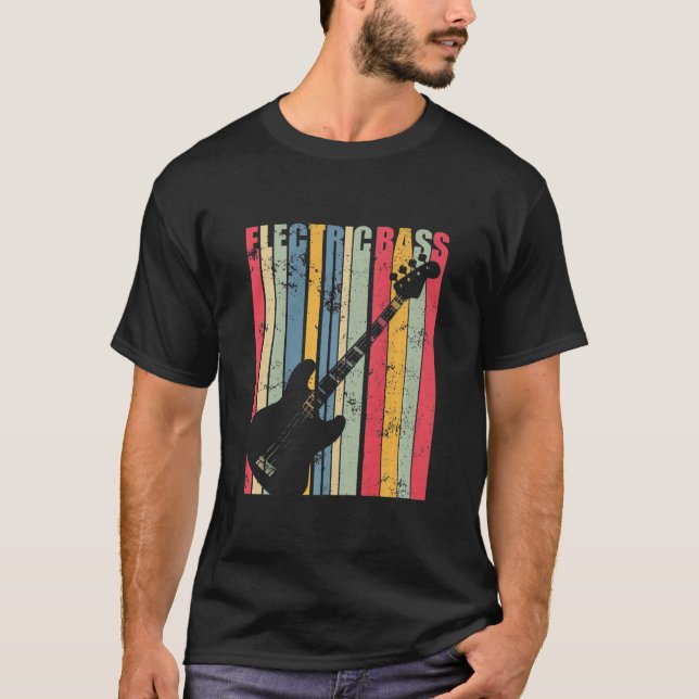Electric Bass Guitar Gift s Guitar Gift for Men T-Shirt (Front)