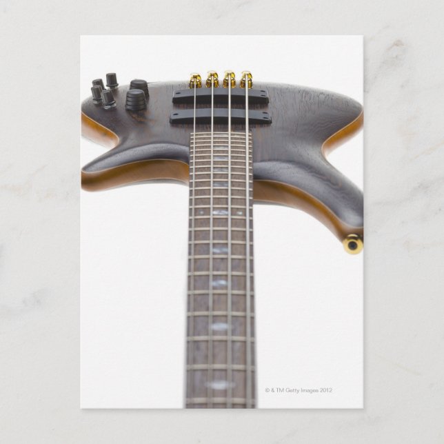 Electric Bass Guitar Postcard (Front)