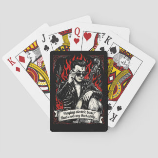 Electric Bass? That's not very rockabilly. Poker Cards
