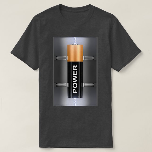 Electric battery  T-Shirt (Design Front)