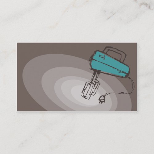 electric beaters mixer baking cooking business car business card template