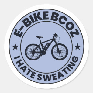 Electric Bicycle E-Bike Electric Bike Cycling Classic Round Sticker