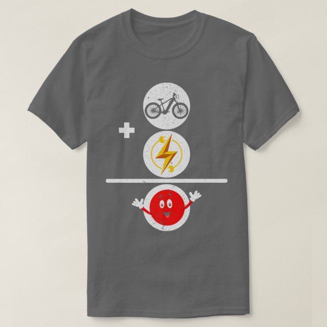 Electric Bicycle E-Bike Ride Bike Lover Bicycling  T-Shirt (Design Front)