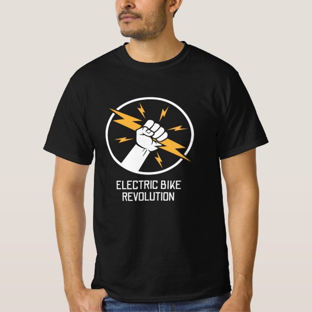 Electric Bike Revolution E Bike T-Shirt (Front)