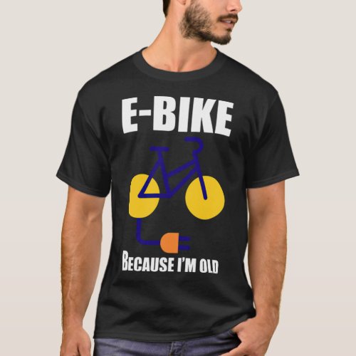 Electric bike rider big bike  T_Shirt