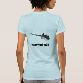Electric Black Waveform Guitar Sound T-Shirt