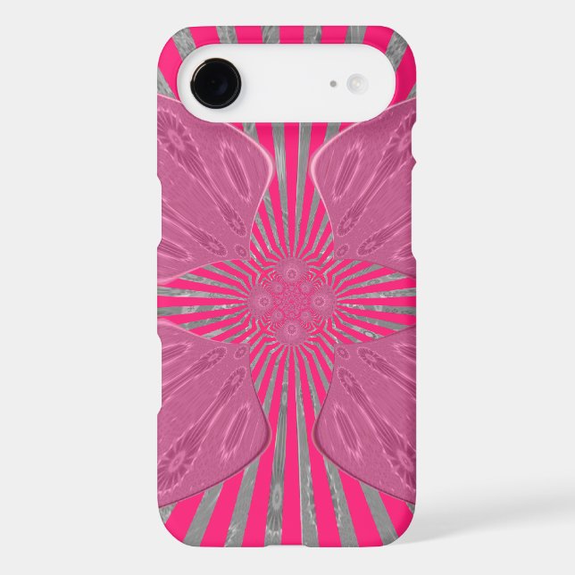 Electric Bloom Wings: A Vividly Edgy & Beautiful Case-Mate iPhone Case (Back)