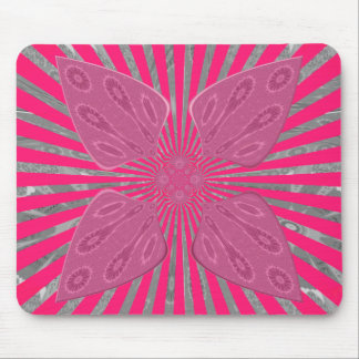 Electric Bloom Wings: A Vividly Edgy & Beautiful Mouse Pad