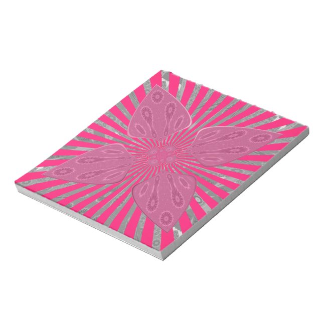 Electric Bloom Wings: A Vividly Edgy & Beautiful Notepad (Rotated)