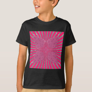 Electric Bloom Wings: A Vividly Edgy & Beautiful T-Shirt