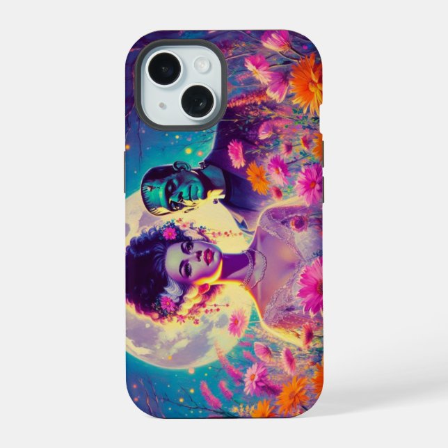 Electric Blooms Iphone Case (Back)