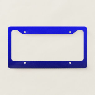 Electric Blue and Black License Plate Frame