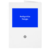 Electric Blue Baby Boy Cupcakes Cards (Back)