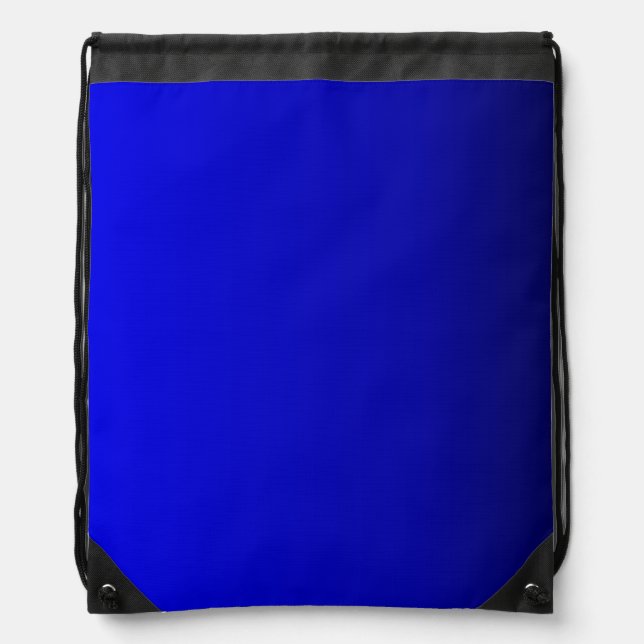 Electric Blue Car Mats Drawstring Bag (Front)