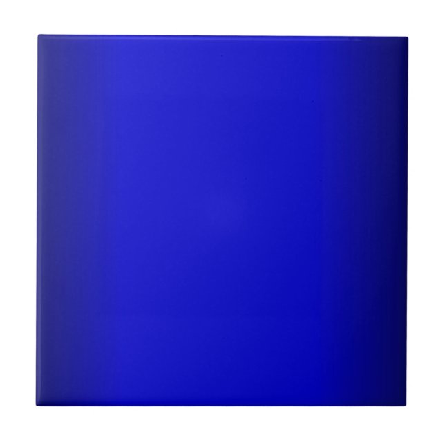 Electric Blue Ceramic Tile (Front)
