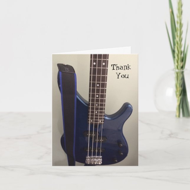 Electric Blue Guitar Thank You (Front)