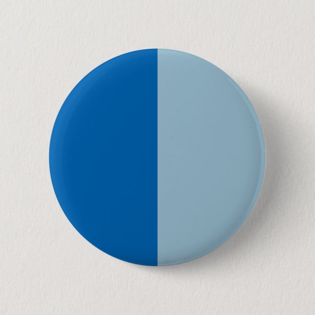 Electric Blue Lemonade and Aquamarine Duo Tone Button (Front)