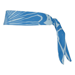 Electric Blue Lemonade and Aquamarine Duo Tone Man Tie Headband
