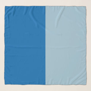 Electric Blue Lemonade and Aquamarine Duo Tone Scarf