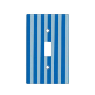 Electric Blue Lemonade and Aquamarine Vertical Str Light Switch Cover