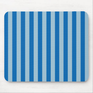 Electric Blue Lemonade and Aquamarine Vertical Str Mouse Pad