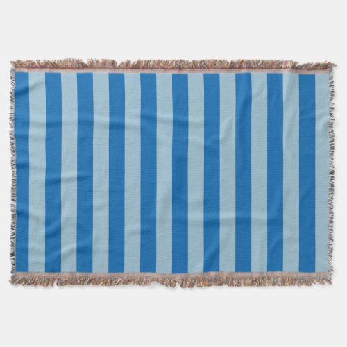 Electric Blue Lemonade and Aquamarine Vertical Str Throw Blanket