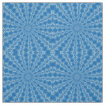 Electric Blue Lemonade and Aquamarine Wriggly Kale Fabric