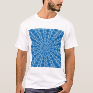 Electric Blue Lemonade and Aquamarine Wriggly Kale T-Shirt