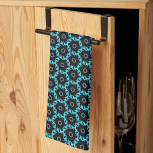 Electric Blue Mandala Kitchen Towel
