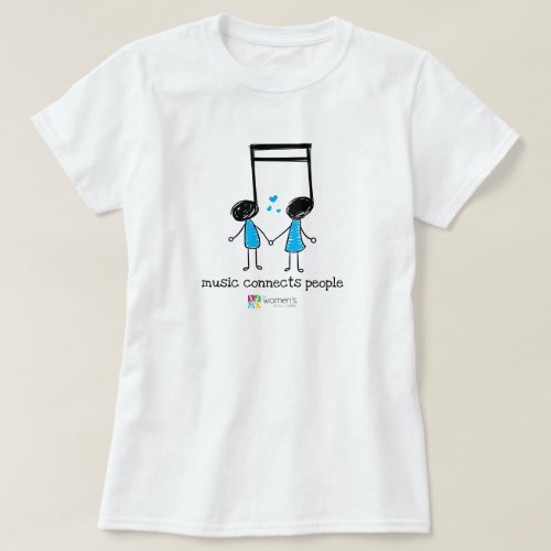 Electric Blue Music Connects People T_Shirt